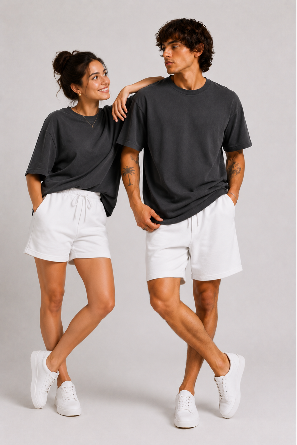 white shorts