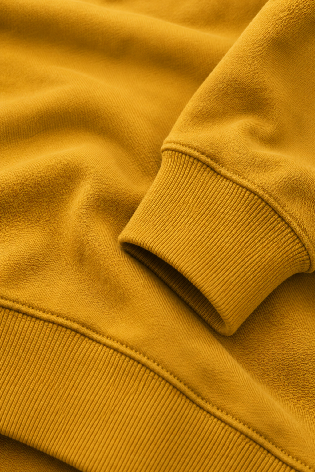 mustard crop hoodie