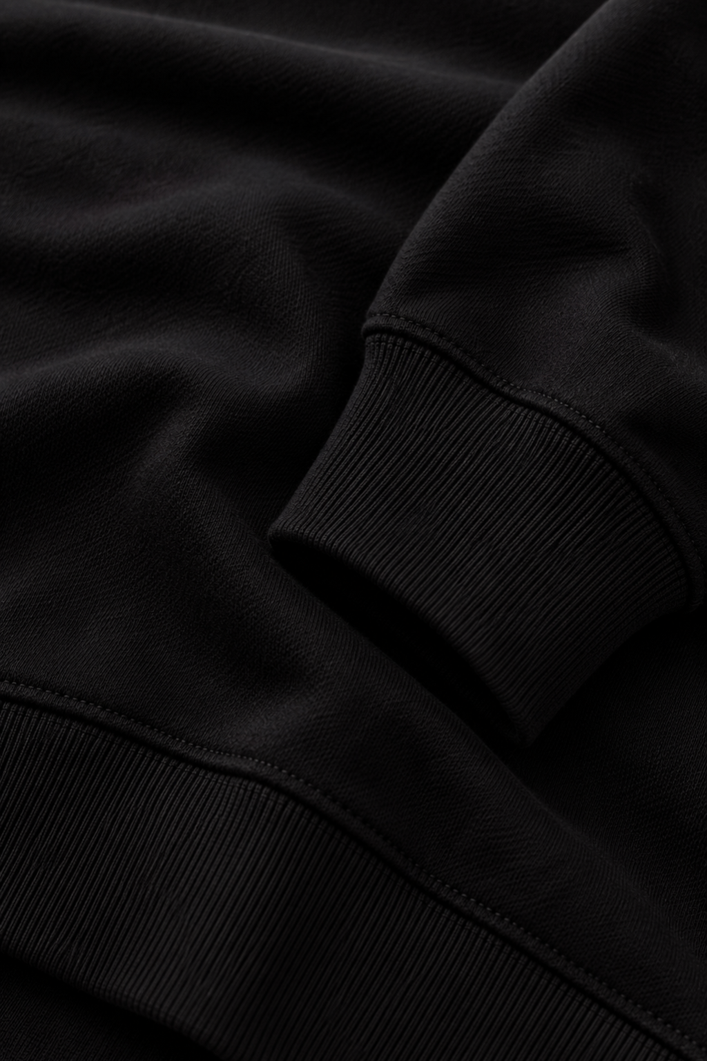 black crop hoodie