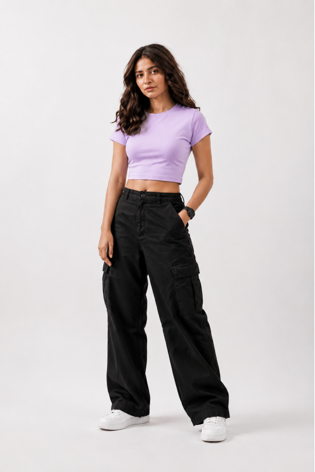 pink crop tees