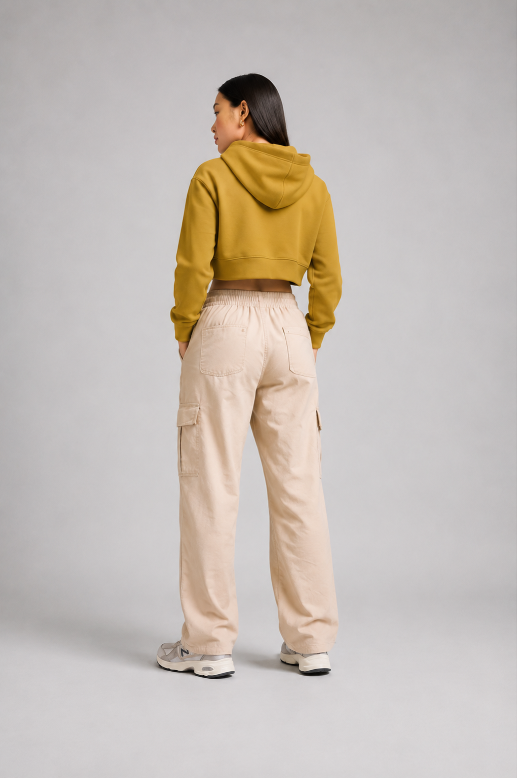 mustard crop hoodie