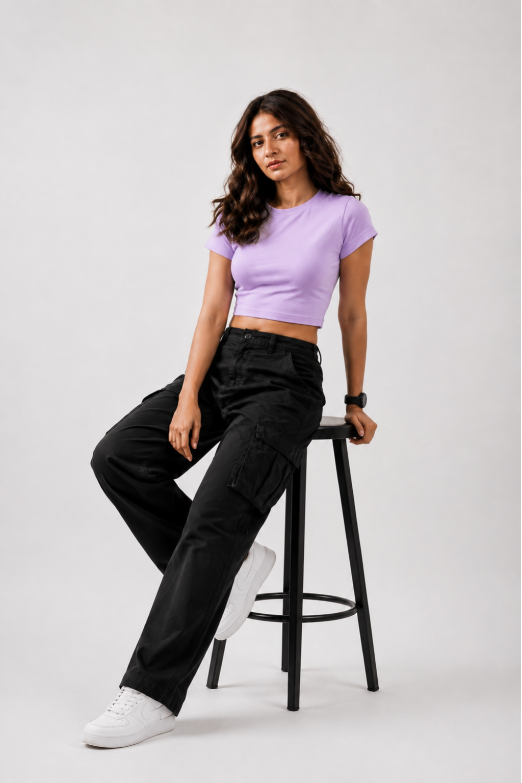 pink crop tees