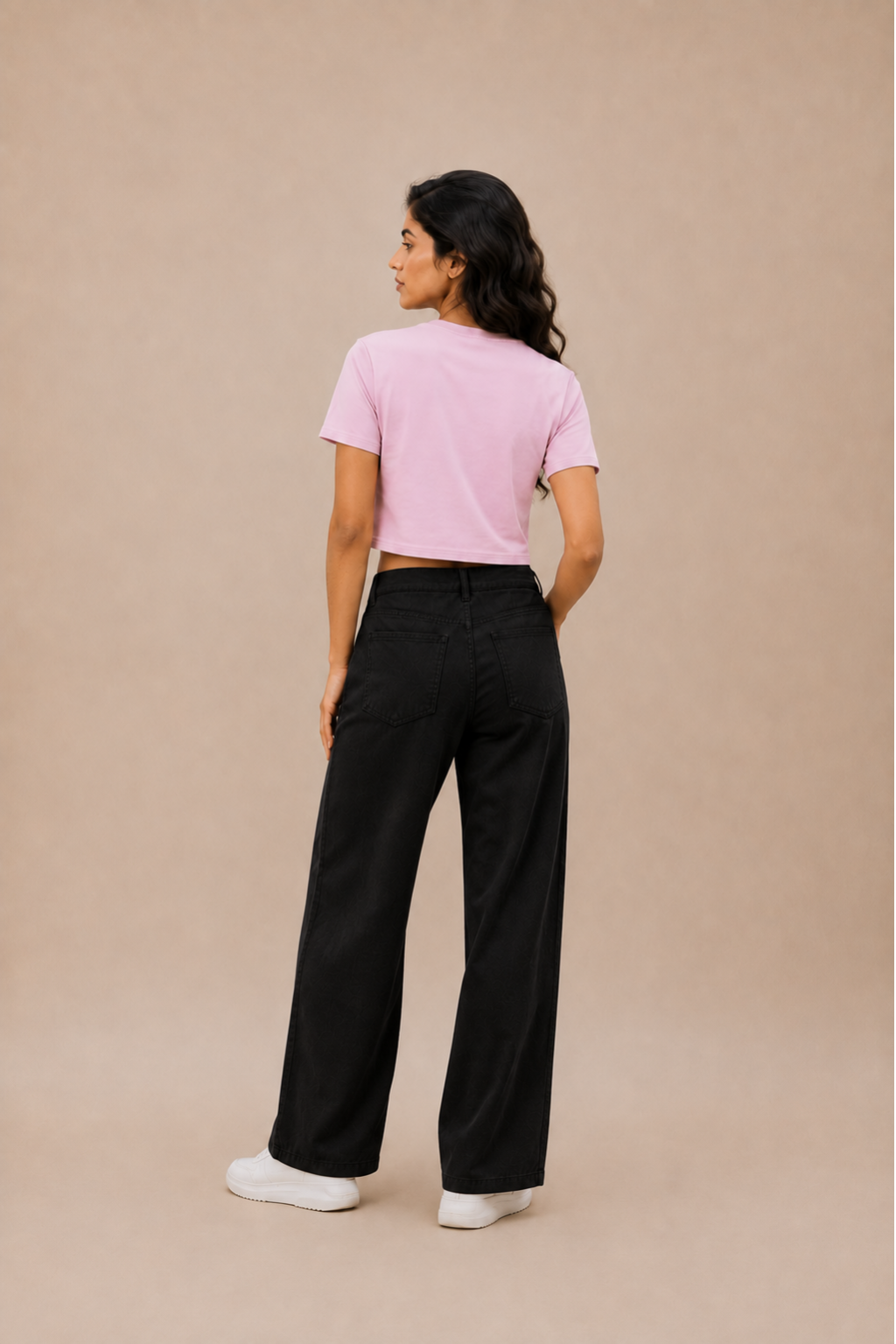 light pink crop tees