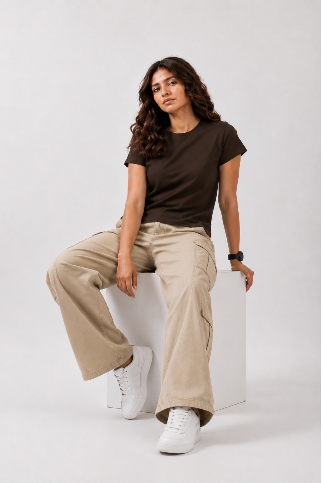 brown tshirt