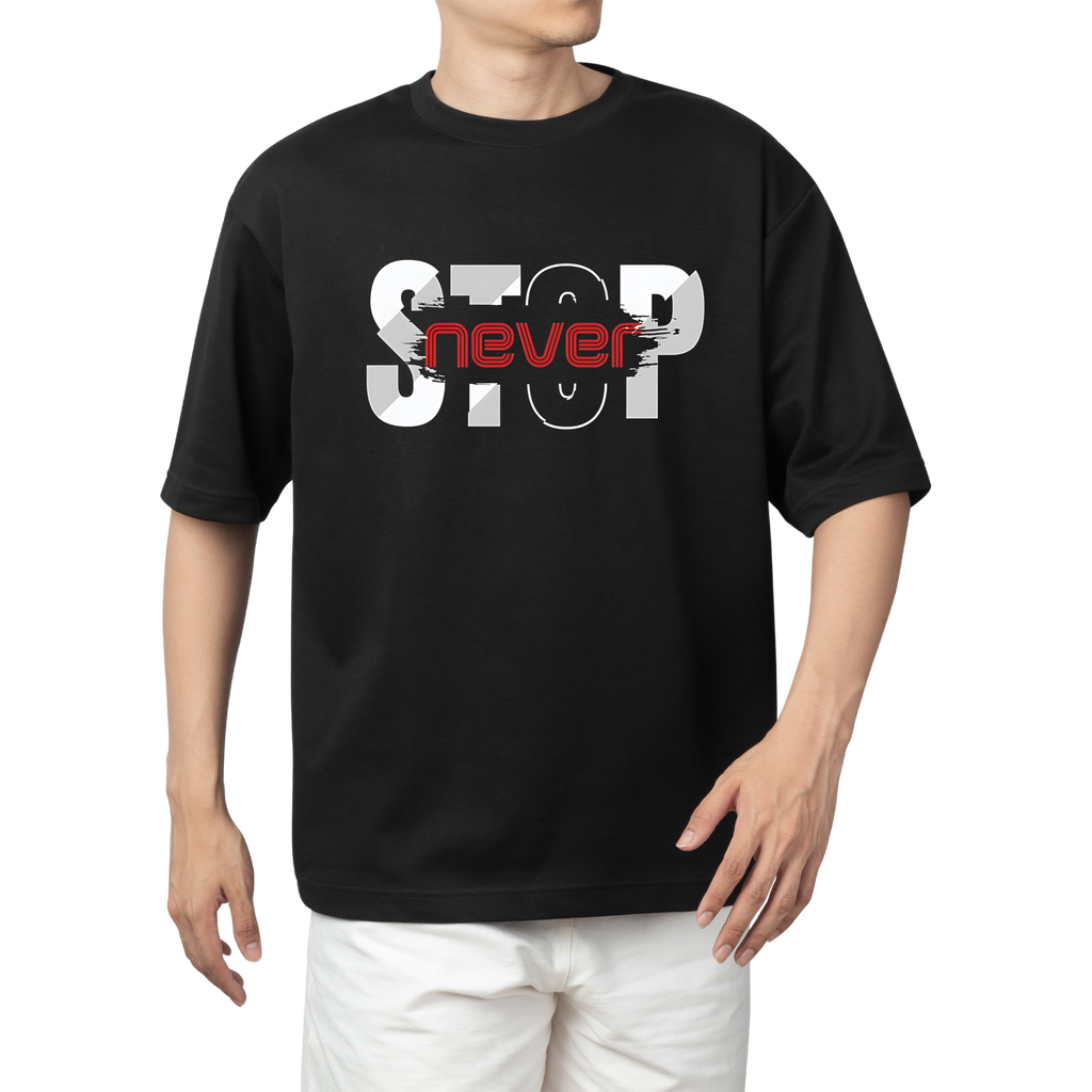 Never Stop Motivational T-Shirt