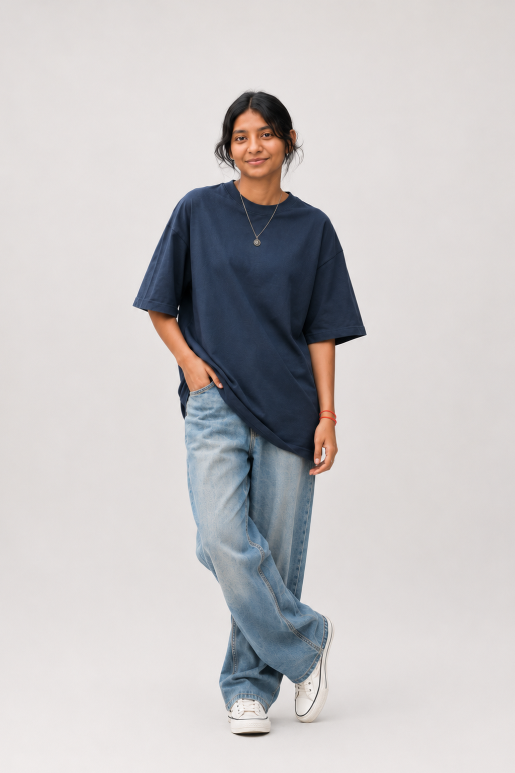 Navy Oversized