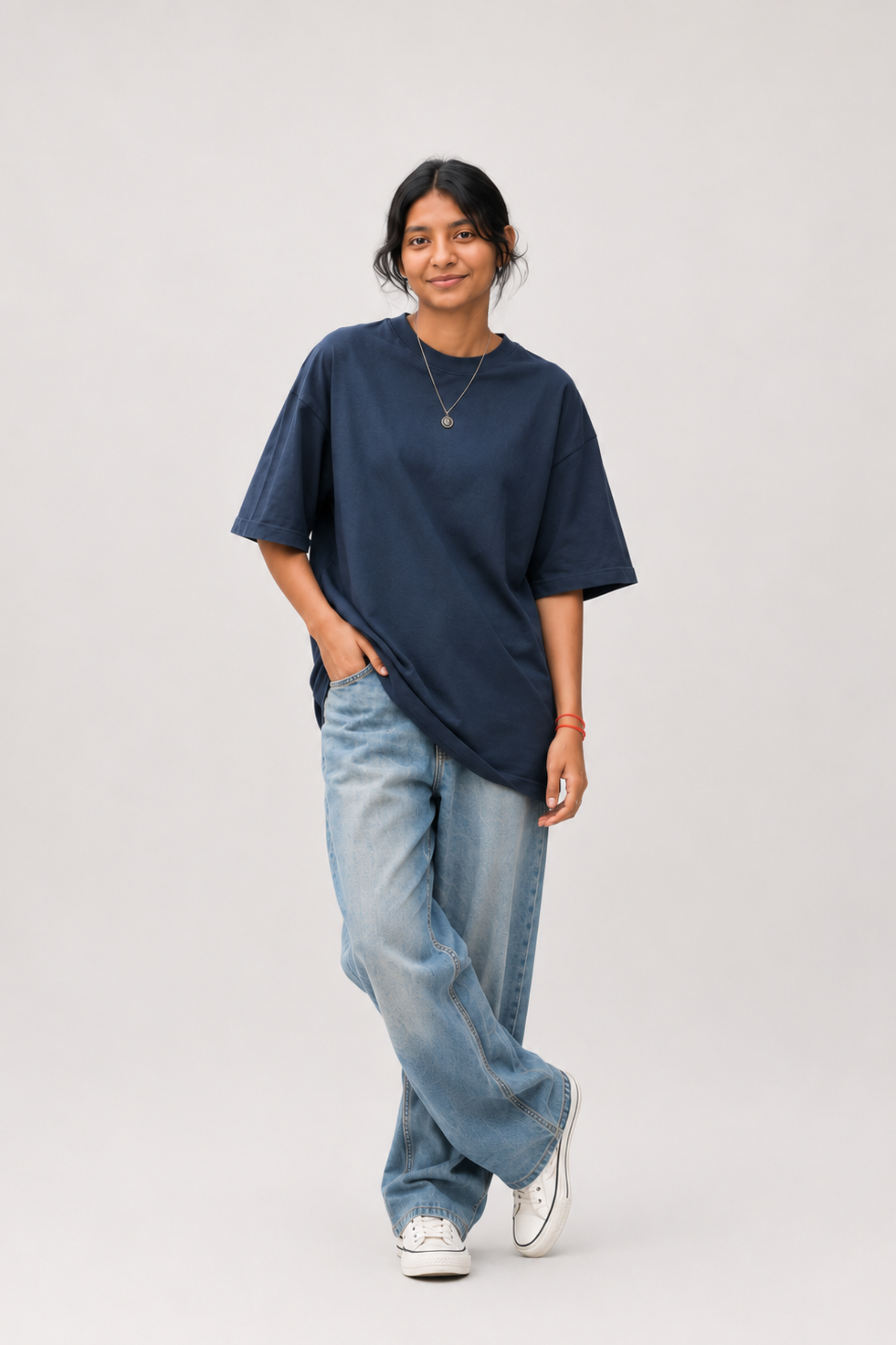 Navy Oversized