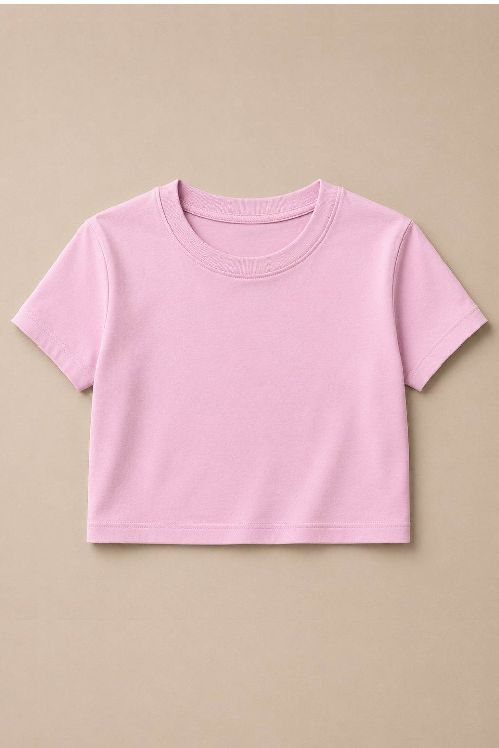 light pink crop tees