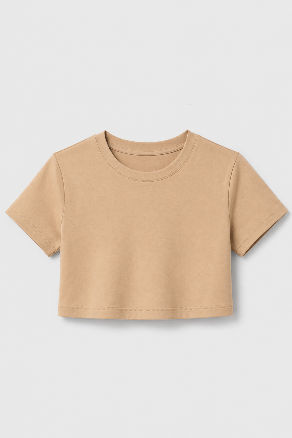 light brown crop tees