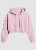 pink cropped hoodie