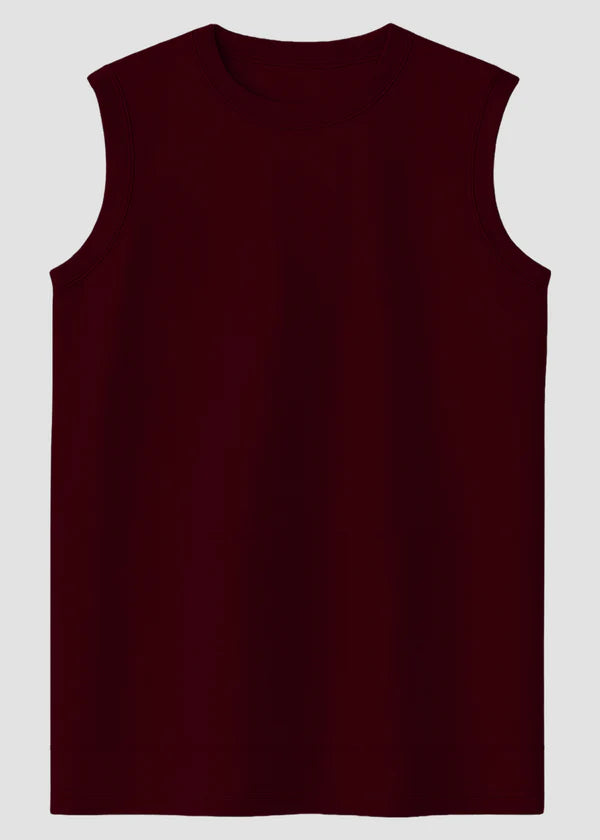 Maroon sleeveless